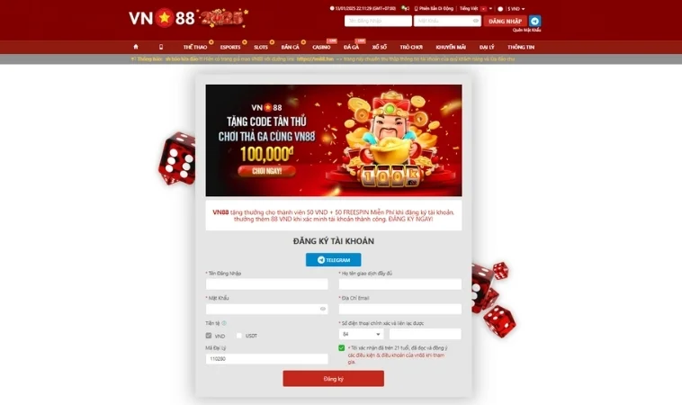 Hướng Dẫn Đăng Ký VN88